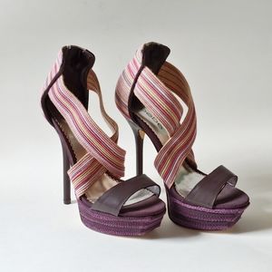 bebe criss cross stretch stilettos